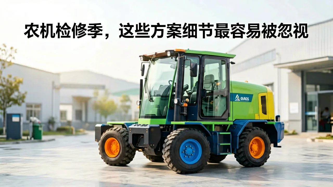 农机检修季,这些方案细节最容易被忽视